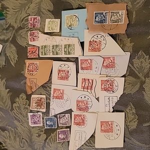 Lot of Vintage, Used, Denmark Stamps